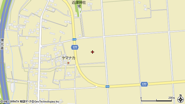 〒322-0606 栃木県栃木市西方町本城の地図