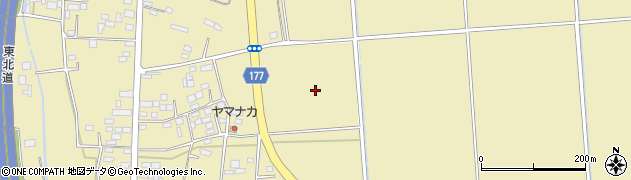 栃木県栃木市西方町本城周辺の地図