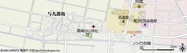 石川県川北町（能美郡）与九郎島（ロ）周辺の地図