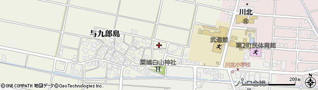 石川県川北町（能美郡）与九郎島（イ）周辺の地図