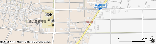 石川県川北町（能美郡）橘（ツ）周辺の地図