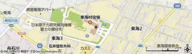 東海村役場　議会事務局周辺の地図