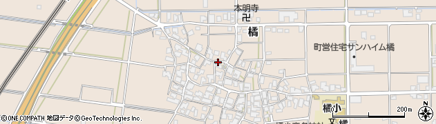 石川県川北町（能美郡）橘周辺の地図