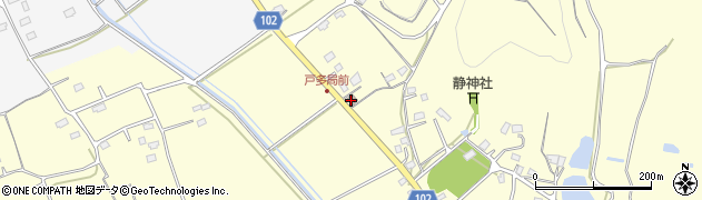 戸多郵便局周辺の地図