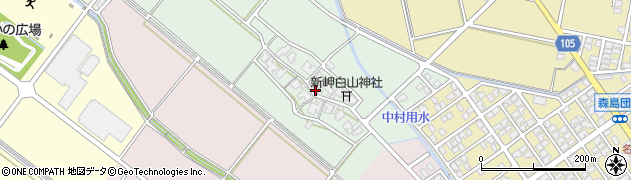 石川県白山市明法島町甲周辺の地図