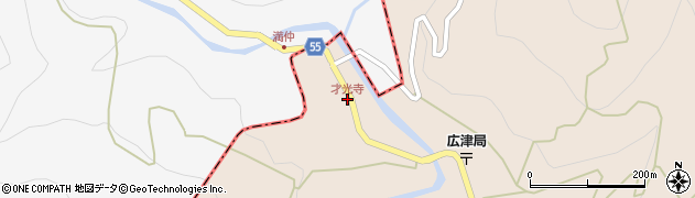 才光寺周辺の地図