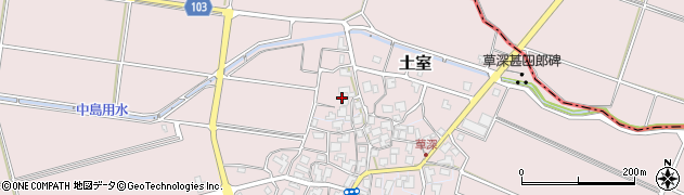 石川県川北町（能美郡）土室（ナ）周辺の地図