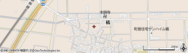石川県川北町（能美郡）橘（ト）周辺の地図