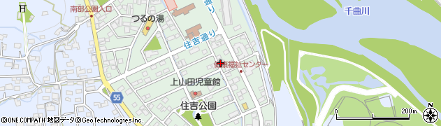 上山田温泉株式会社　温泉資料館周辺の地図