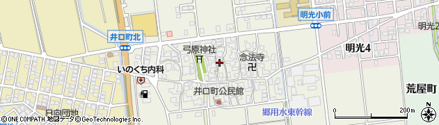 石川県白山市井口町北周辺の地図