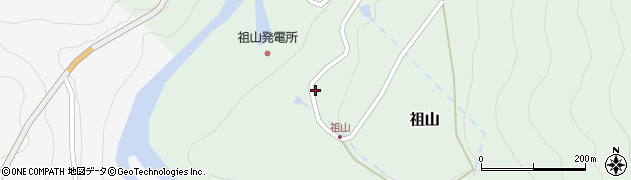 関西電力株式会社　祖山発電所堰堤見張所周辺の地図