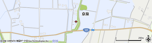 栃木県真岡市京泉595周辺の地図