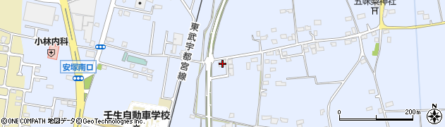 栃木県下都賀郡壬生町安塚1233周辺の地図