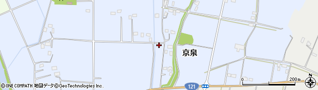 栃木県真岡市京泉585周辺の地図