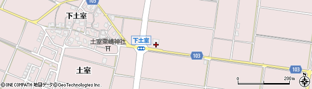 石川県川北町（能美郡）土室（え）周辺の地図