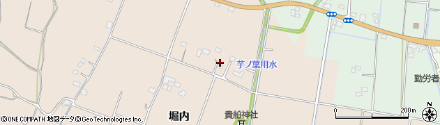 栃木県真岡市堀内周辺の地図