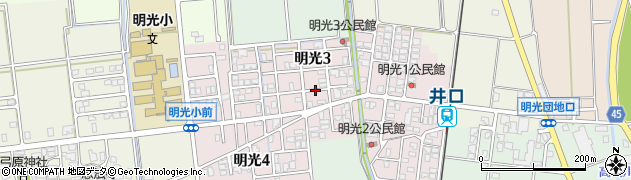 石川県白山市明光周辺の地図