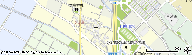 石川県白山市矢頃島町周辺の地図