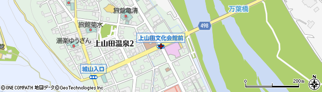 上山田文化会館前周辺の地図