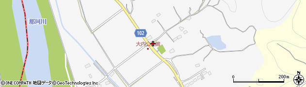 茨城県那珂市大内541周辺の地図