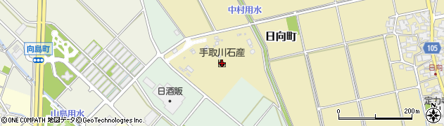石川県白山市日向町（ル）周辺の地図