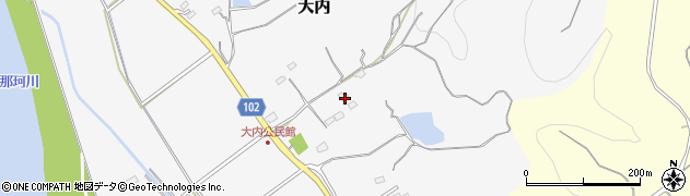 茨城県那珂市大内507周辺の地図