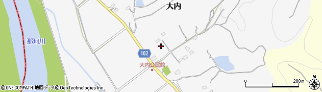 茨城県那珂市大内528周辺の地図