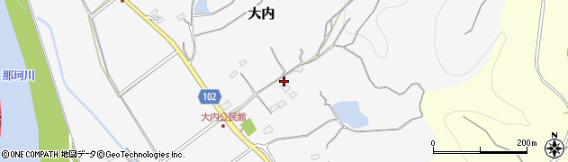 茨城県那珂市大内506周辺の地図