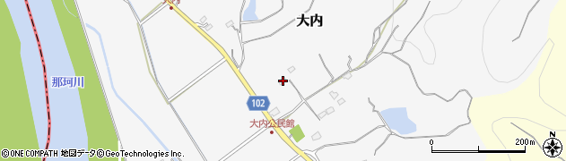 茨城県那珂市大内527周辺の地図