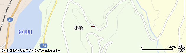 富山県富山市小糸周辺の地図