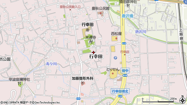 〒377-0006 群馬県渋川市行幸田の地図