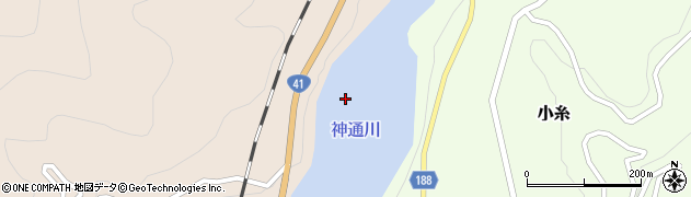 神通川周辺の地図