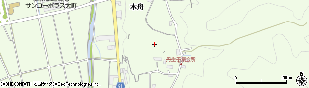 長野県大町市社（山下）周辺の地図