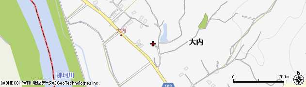 茨城県那珂市大内573周辺の地図
