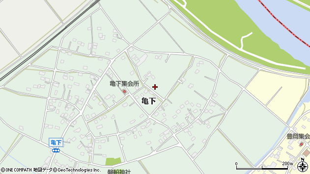 〒319-1104 茨城県那珂郡東海村亀下の地図
