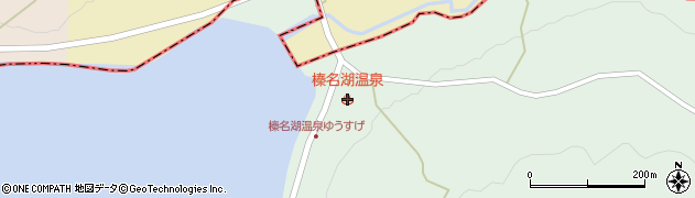 榛名湖温泉周辺の地図
