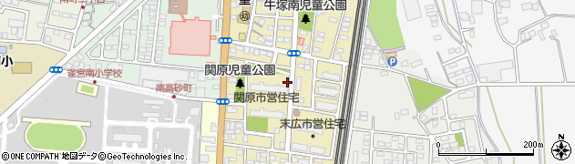 栃木県宇都宮市末広周辺の地図