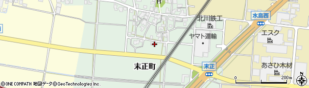 石川県白山市末正町（ロ）周辺の地図