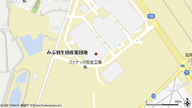 〒321-0238 栃木県下都賀郡壬生町みぶ羽生田産業団地の地図