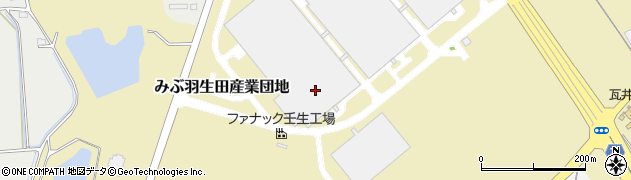 栃木県壬生町（下都賀郡）みぶ羽生田産業団地周辺の地図