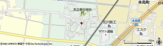 石川県白山市末正町エ周辺の地図