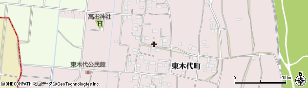 栃木県宇都宮市東木代町周辺の地図