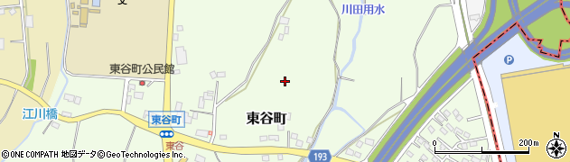 栃木県宇都宮市東谷町周辺の地図