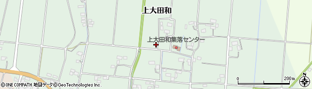 栃木県真岡市上大田和周辺の地図