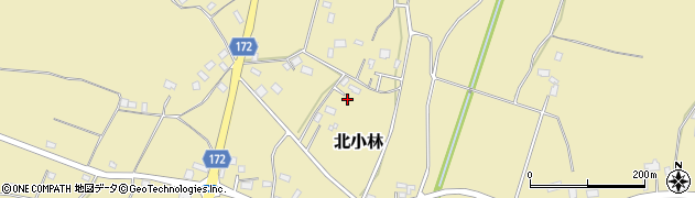 栃木県壬生町（下都賀郡）北小林周辺の地図