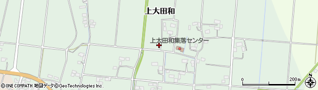 栃木県真岡市上大田和周辺の地図