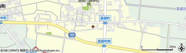 石川県白山市長屋町ト周辺の地図