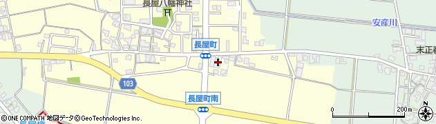 石川県白山市長屋町ト26周辺の地図