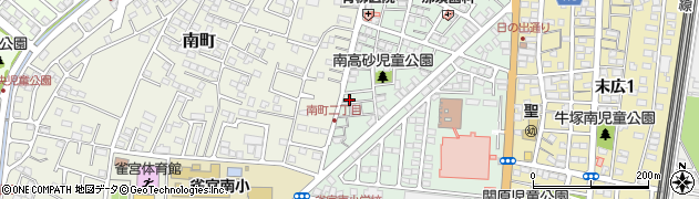 栃木県宇都宮市南高砂町8周辺の地図
