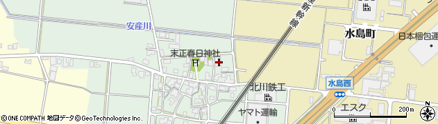 石川県白山市末正町ト周辺の地図